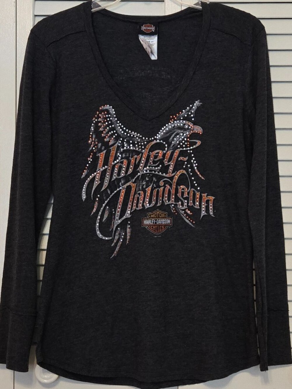 Women's Harley Davidson Long Sleeved T-Shirt - Size M